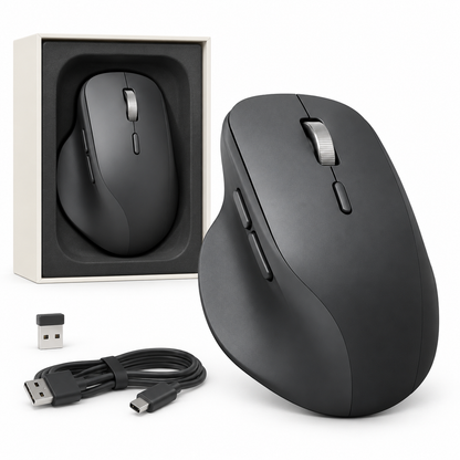 🖱️ Smart Comfort | Wireless Ergonomic Mouse | Sleek Design for Work & Study