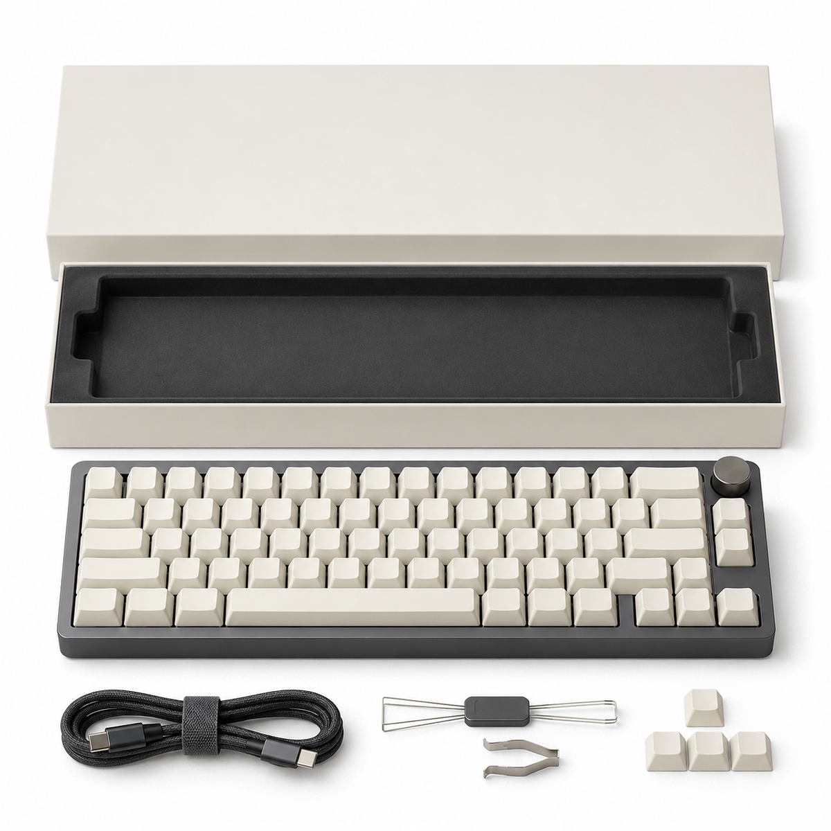 ⌨️ Minimalist Style | Compact Mechanical Keyboard | Modern Desk Setup Essential