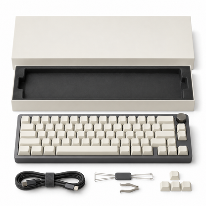 ⌨️ Minimalist Style | Compact Mechanical Keyboard | Modern Desk Setup Essential