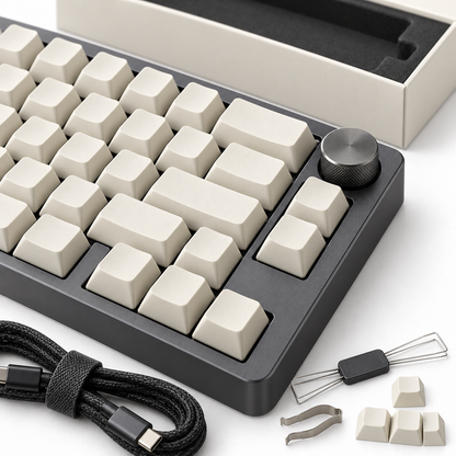 ⌨️ Minimalist Style | Compact Mechanical Keyboard | Modern Desk Setup Essential