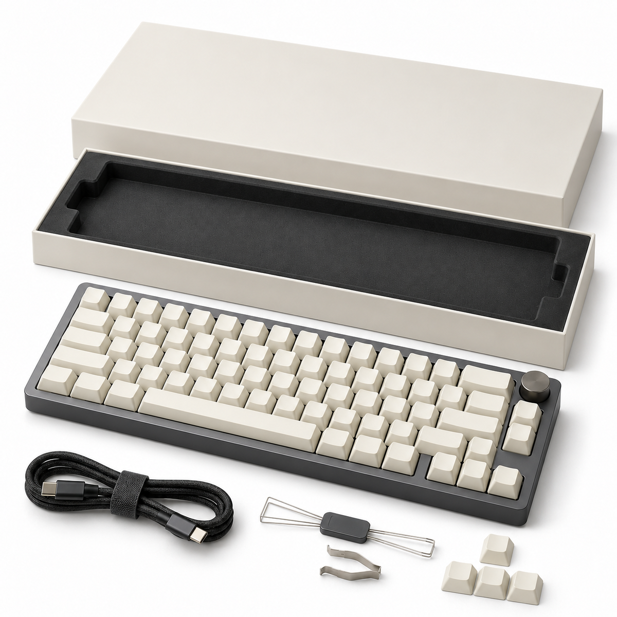 ⌨️ Minimalist Style | Compact Mechanical Keyboard | Modern Desk Setup Essential