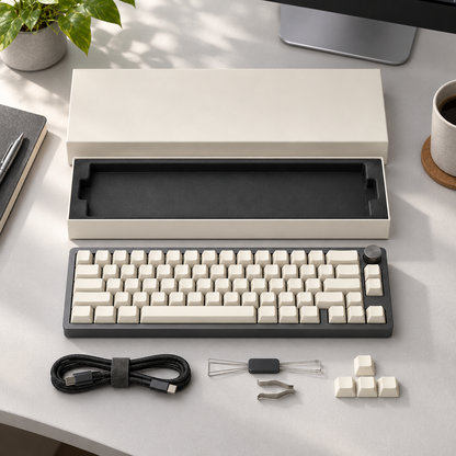 ⌨️ Minimalist Style | Compact Mechanical Keyboard | Modern Desk Setup Essential