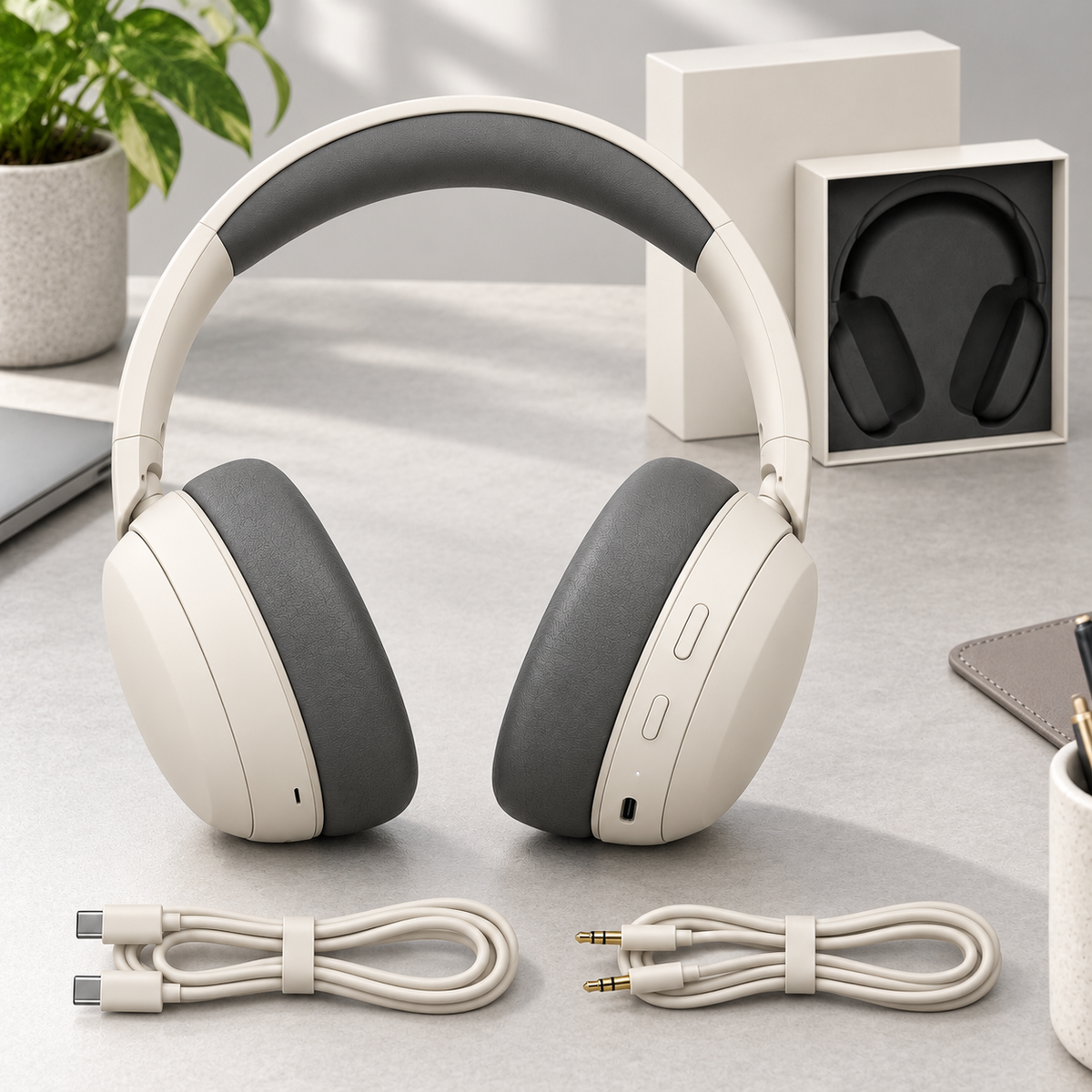 🎧 Immersive Sound | Over-Ear Wireless Headphones | Soft Cushioned & Modern Design